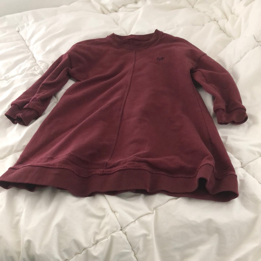 Il gufo kids burgundy sweat dress